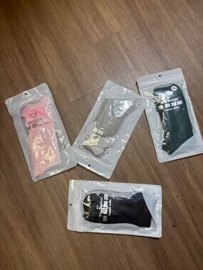 NWT Blue Baobao Girls Bundle of 4 Socks Sz XL